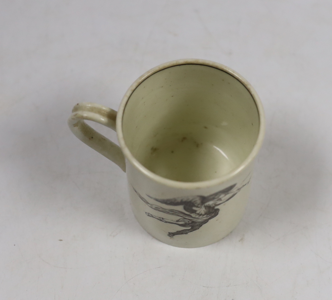 A Worcester King of Prussia small mug c.1770, 6cm high